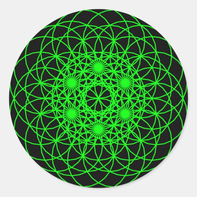 Öka Chakra "Kärlek" Runt Klistermärke (Framsida)