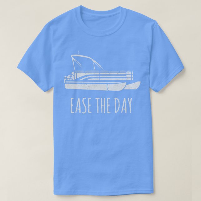 Öka dagen med Pontoon Boat T Shirt (Design framsida)