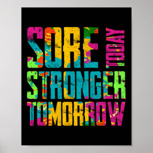 Öka dagens styrka i morgon Motiv Workout Poster