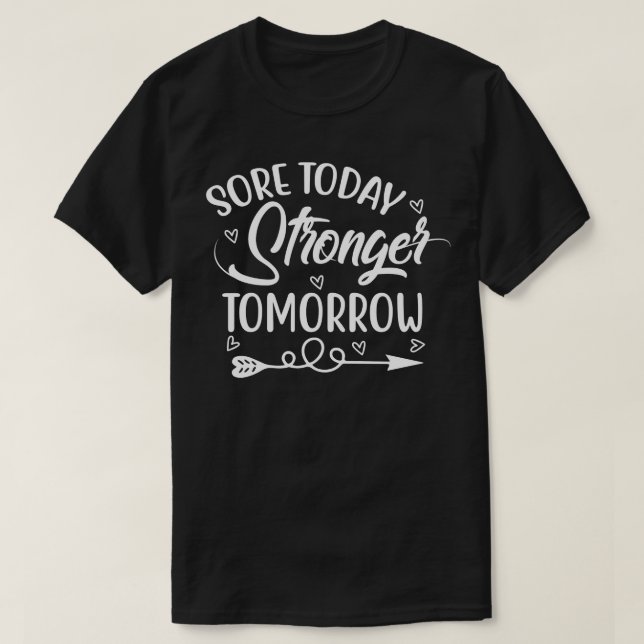 Öka dagens styrka i morgon t shirt (Design framsida)