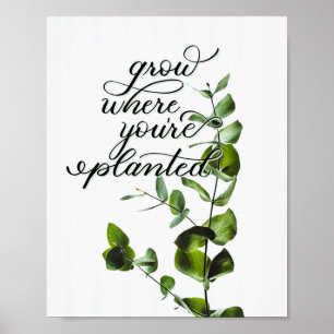 "Öka där du är planerad" inspirationsoffert Poster