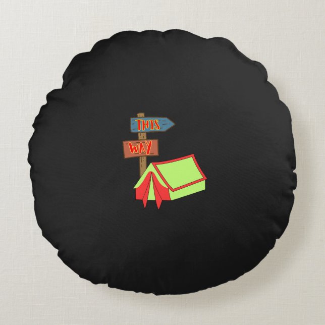 Öka din auktoritet med rundade Snyggtar Rund Kudde (Framsidan)