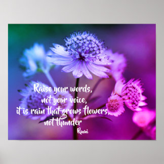 Öka din inspirationsoffert för Ord Rumi Poster