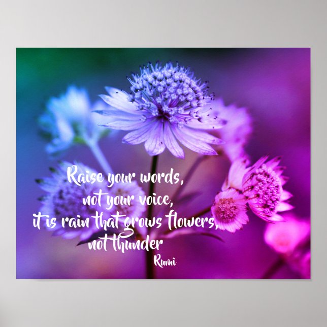 Öka din inspirationsoffert för Ord Rumi Poster (Framsidan)