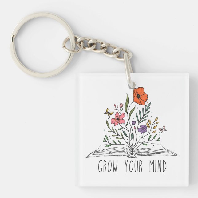Öka din mind Boho Wildblomma och Bok (Framsidan)