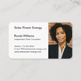 Öka din solenergiverksamhet med Anpassad design Visitkort