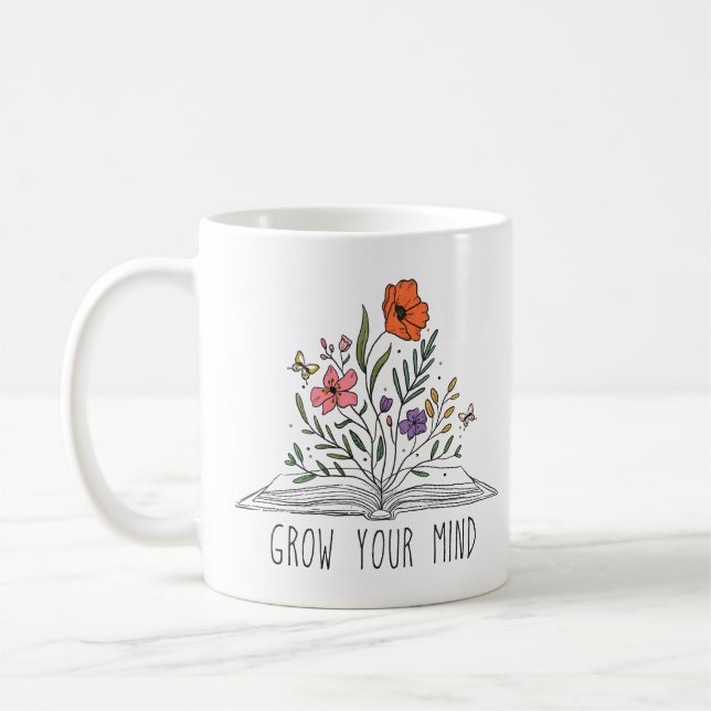 Öka dina mind Wildblommor Kaffemugg (Vänster)