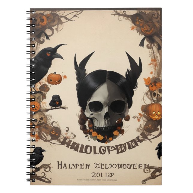 Öka ditt anteckningsspel med vår Halloween Anteckningsbok (Framsidan)