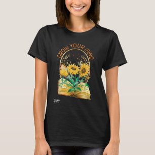 Öka ditt sinne Bok för Mörk Färg T Shirt