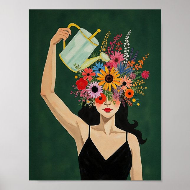 Öka ditt sinne Moody Emerald Poster (Framsidan)