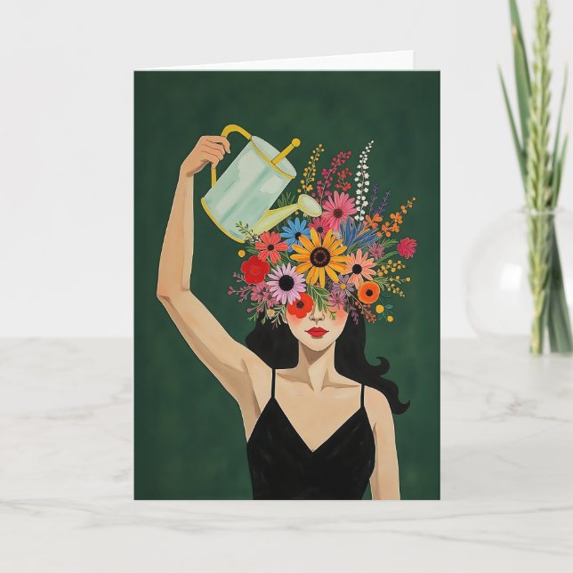 Öka ditt sinne Moody Emerald Tack Kort (Framsida)