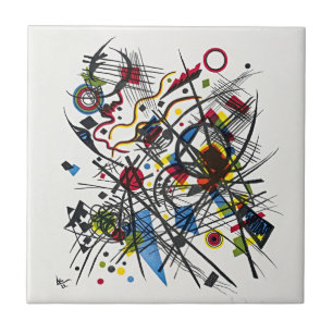 Öka ditt utrymme med Kandinsky's Bauhaus Magic Kakelplatta