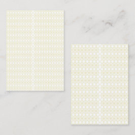 Öka ditt utrymme med vit och Guld geometrisk Visitkort