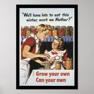 Öka ditt Världskrig för mat 2 Poster