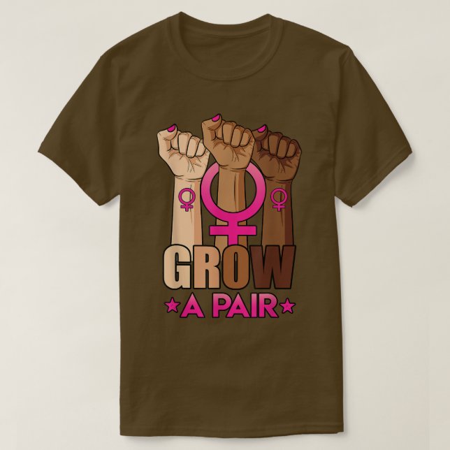 Öka ett par Uterus Pro Choice Feminist Womens Righ T Shirt (Design framsida)