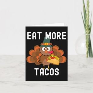 Öka Fåniget Tachos Turkiet Tacho Thanksgiving Day Kort