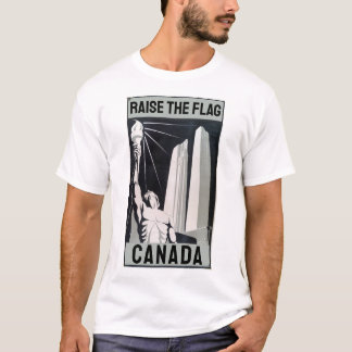 Öka Flagga Canada Memorial T-Shirt