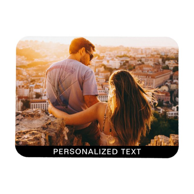 Öka flexibiliteten i fotot och texten magnet (Horisontell)