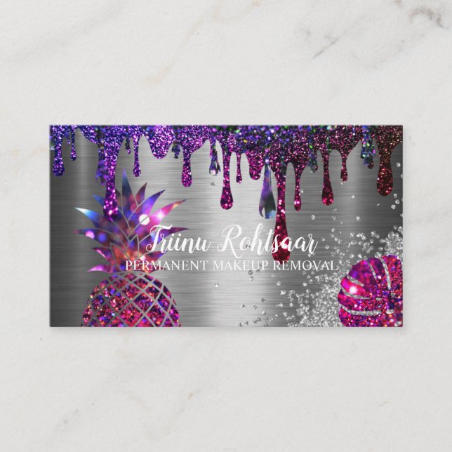 Öka förtroendet för permanent makeup visitkort (Framsida)