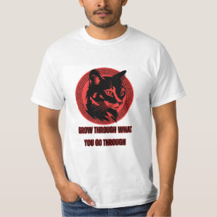 Öka genom det du går igenom - inspirerande t shirt