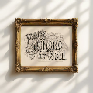 Öka Herren O My Soul Currier & Ives Poster