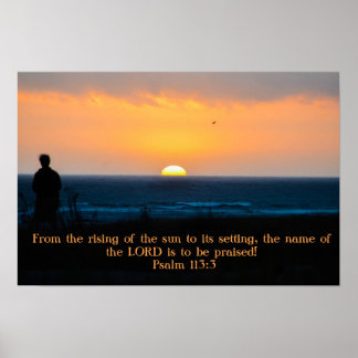 Öka Herren vid Sunset poster