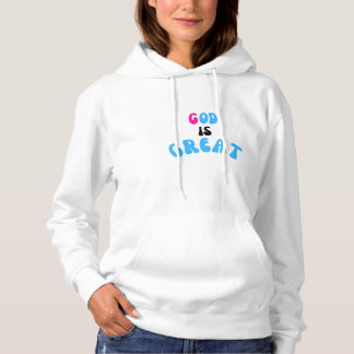 "Öka i Stil Unisex White Hoodie T Shirt