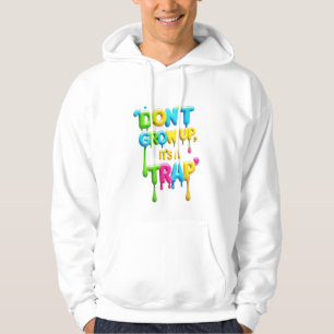 Öka inte Det är en fälla Funny Vuxen Pullover H Hoodie