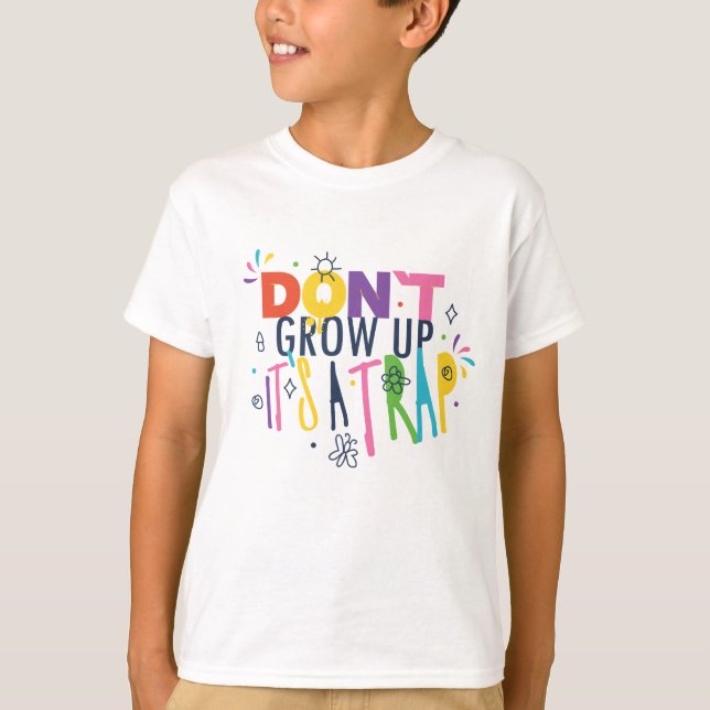 Öka inte upp det är en fälla t shirt (Framsida)