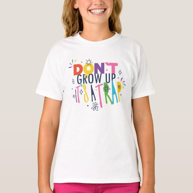 Öka inte upp det är en fälla t shirt (Framsida)