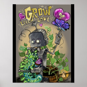 Öka Lär dig Kärlek Smooshie och Bloop Poster