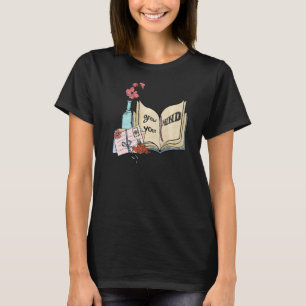 Öka läsningen av Mind Blommigt Bookworm Bok T Shirt