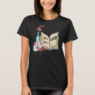 Öka läsningen av Mind Blommigt Bookworm Bok T Shirt
