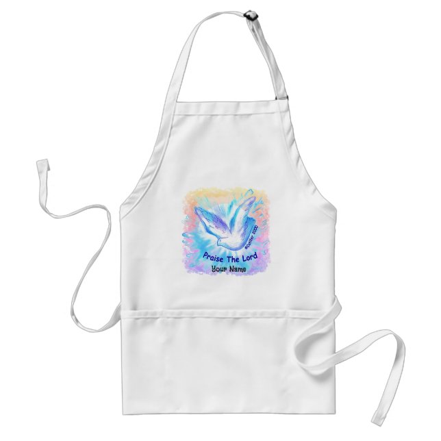 Öka Lord Dove Christian Apron Förkläde (Framsidan)