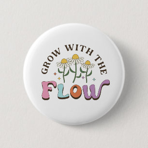 Öka med Flow Flowers-läglighet Knapp