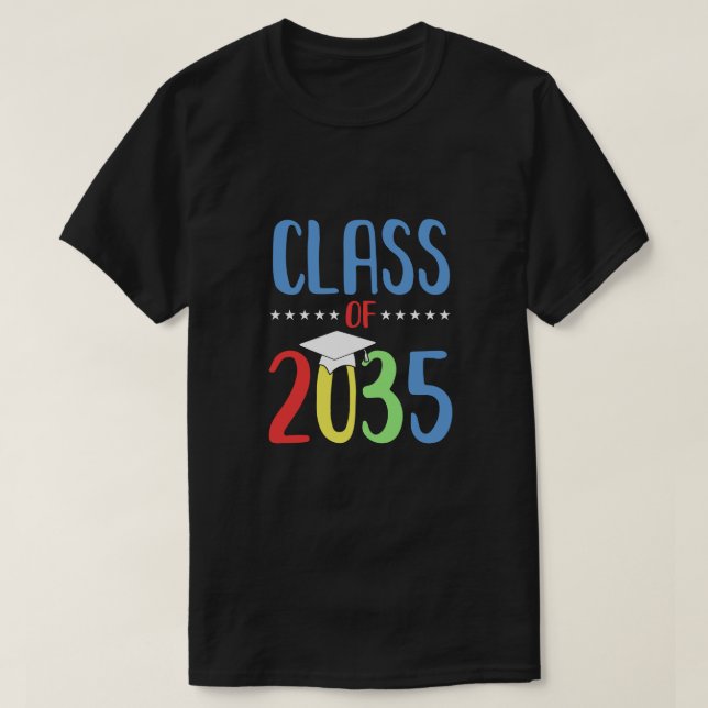Öka med mig första dagen i din skolklass 2035 t shirt (Design framsida)
