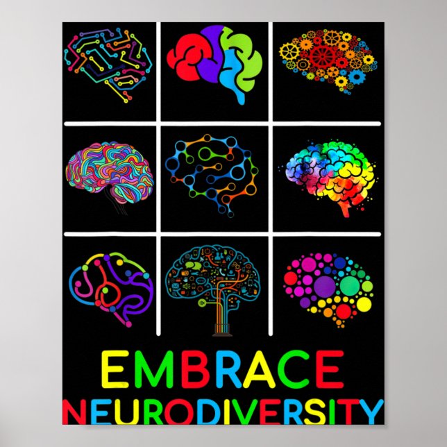 Öka medvetenheten om filmspel i Neurodiversity Vid Poster (Framsidan)