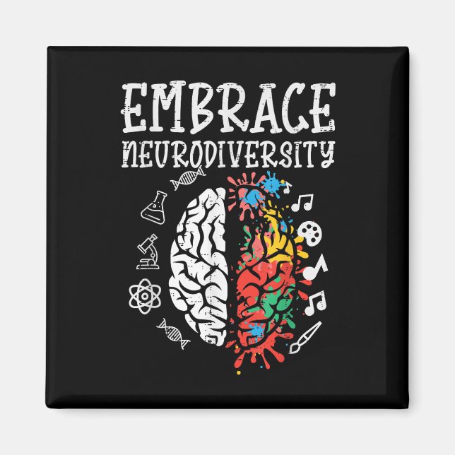 Öka medvetenheten om neurodiversitet genom medveta magnet (Framsidan)