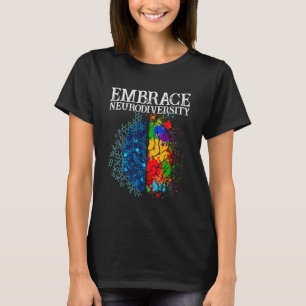Öka medvetenheten om Neurodiversity Brain ADHD Aut T Shirt