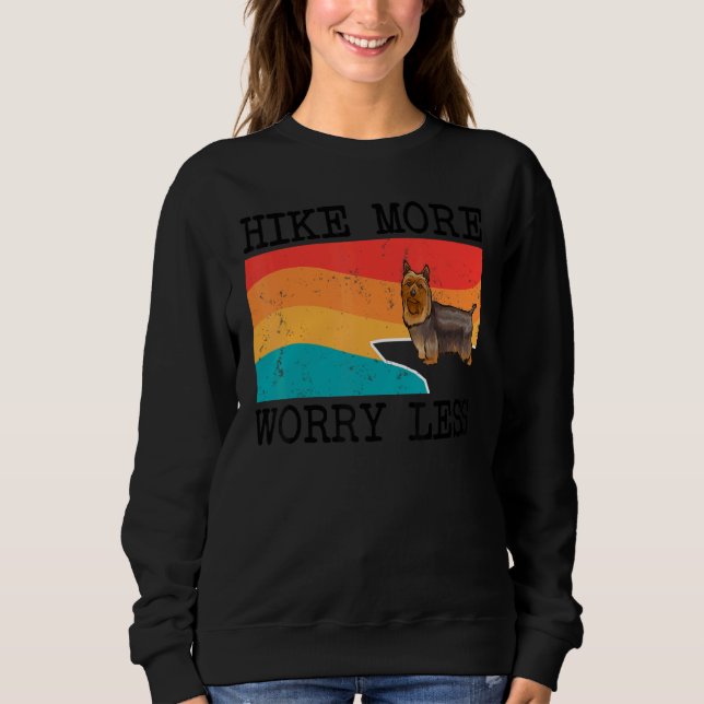 Öka mer oro mindre Silky Terrier-grafiklam T Shirt (Framsida)