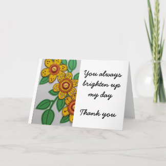 Öka min dag - tack kort