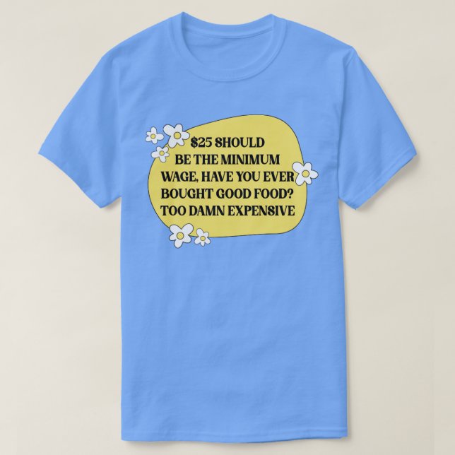 Öka minimilönen t shirt (Design framsida)