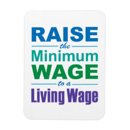 Öka minimilönen till en levande lön magnet