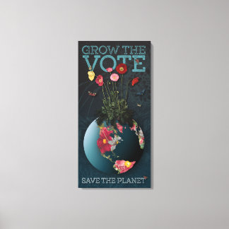 Öka omröstningen - Kanvastrycket Canvastryck