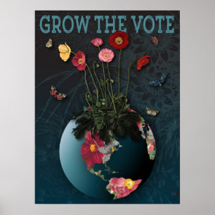 Öka OMRÖSTNINGEN - Rädda planeten Poster