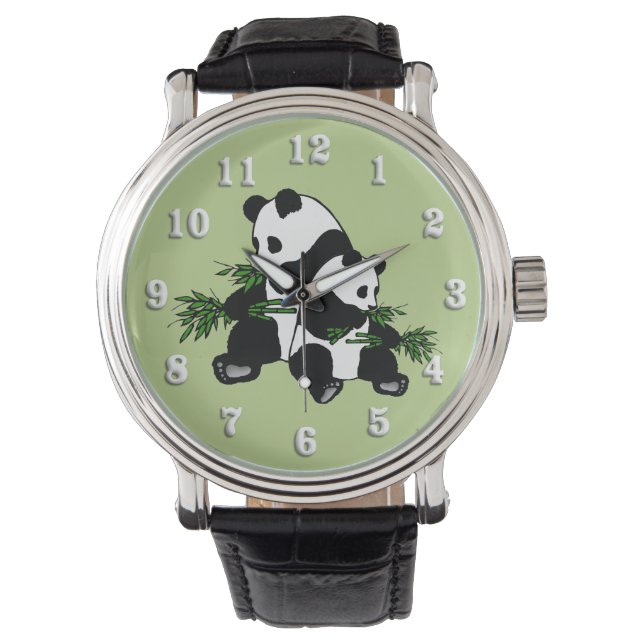 Öka panda armbandsur (Framsida)
