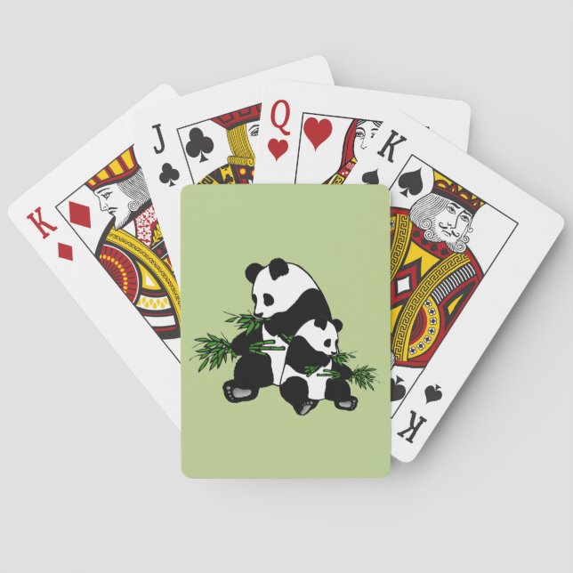Öka panda casinokort (Baksidan)
