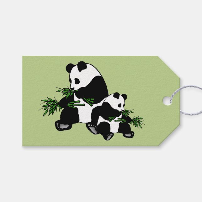 Öka panda presentetikett (Framsidan (Horisontell))