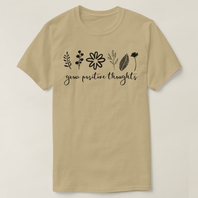 Öka positiva tankar Gardener Mental Health Awar T Shirt (Design framsida)