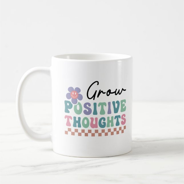 Öka positiva tankar kaffemugg (Vänster)